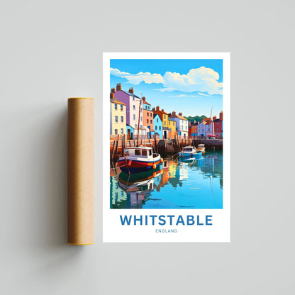 Whitstable Travel Poster