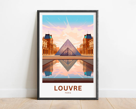 Louvre Travel Poster