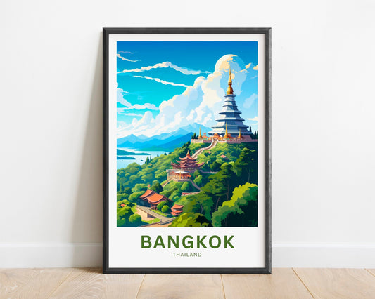 Bangkok Travel Poster