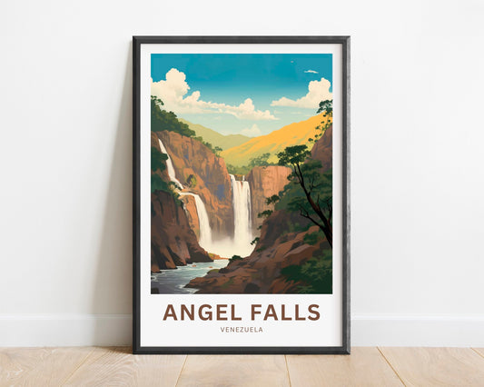 Angel Falls Travel Poster