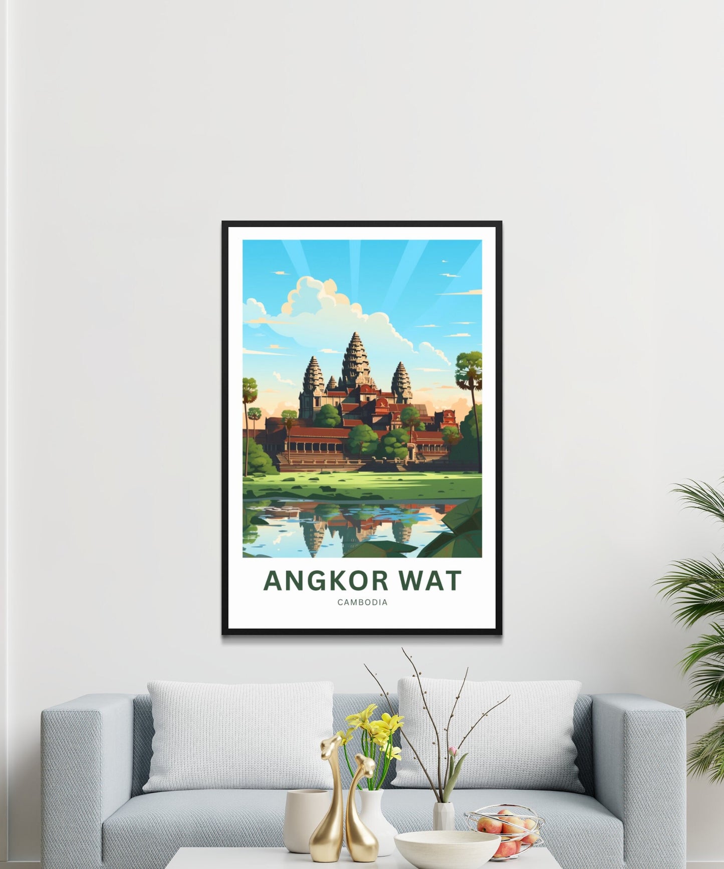 Angkor Wat Travel Poster