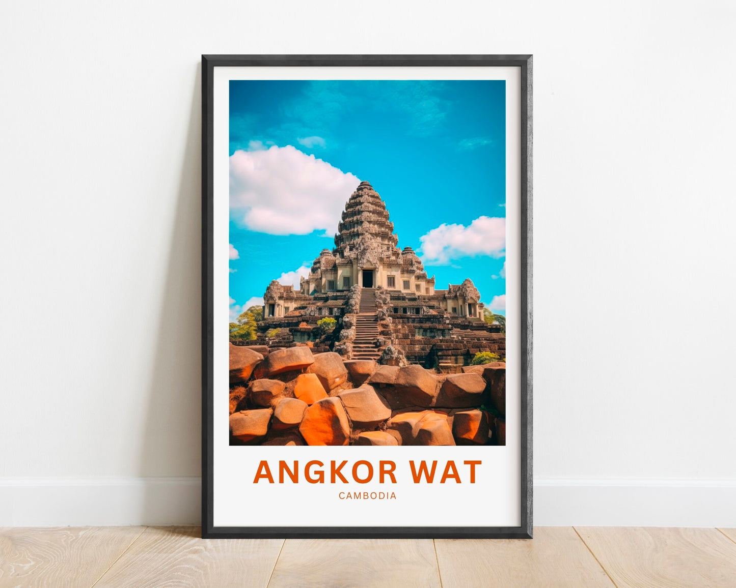 Angkor Wat Travel Poster