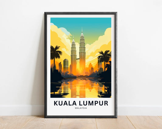 Kuala Lumpur Travel Poster
