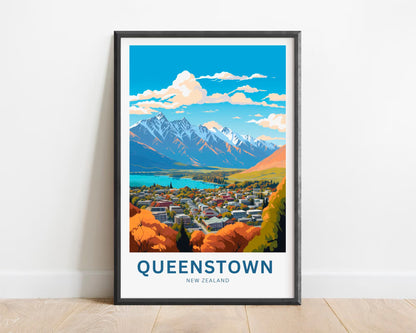 Queenstown Travel Poster