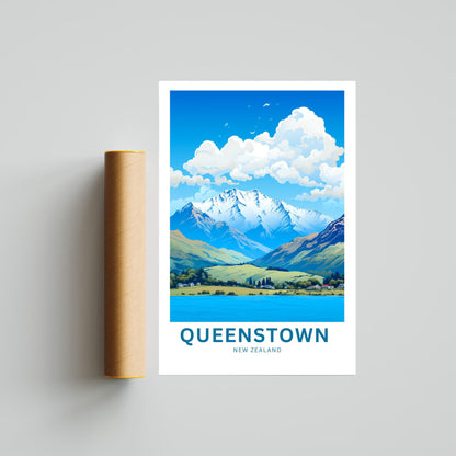 Queenstown Travel Poster