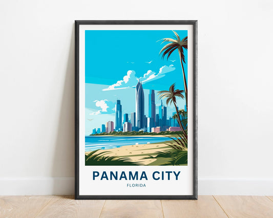 Panama City Travel Poster