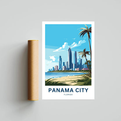 Panama City Travel Poster