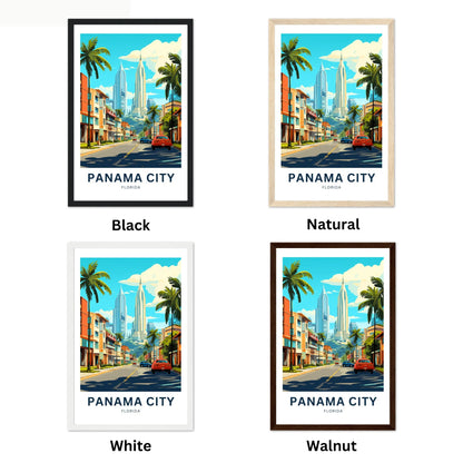 Panama City Travel Poster