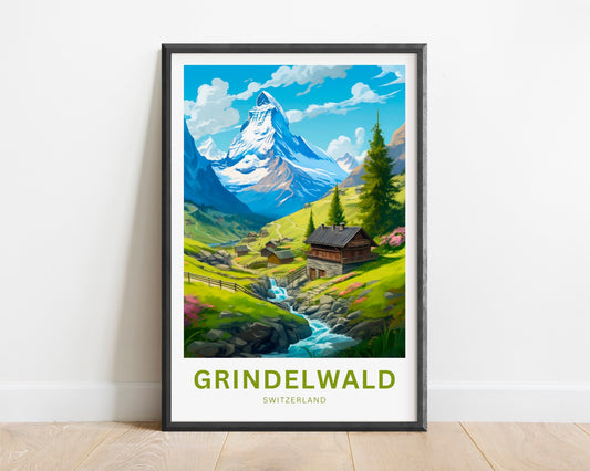Grindelwald Travel Poster