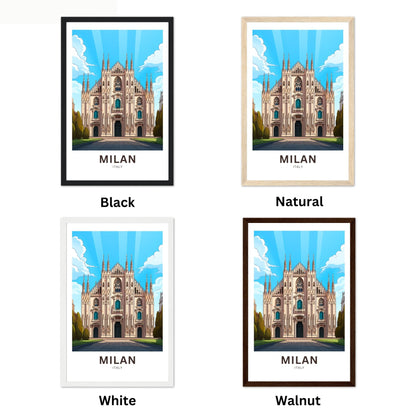 Milan Travel Poster