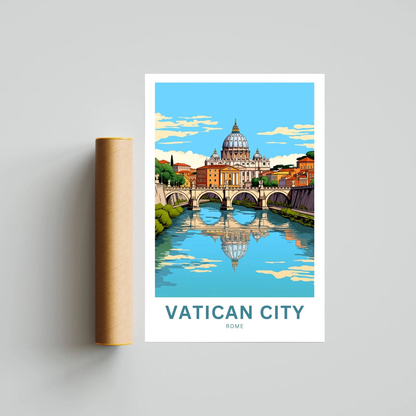 Vatican travel print