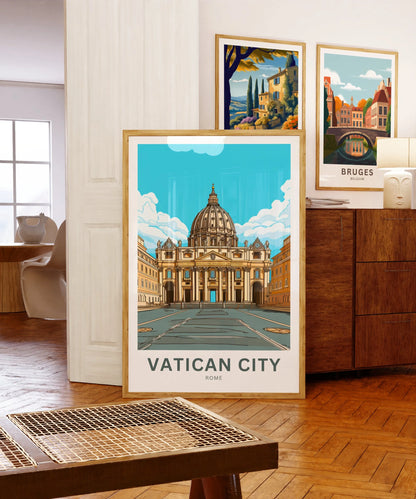 Vatican travel print