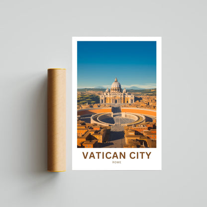 Vatican travel print