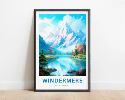 Windermere Lake Travel Poster