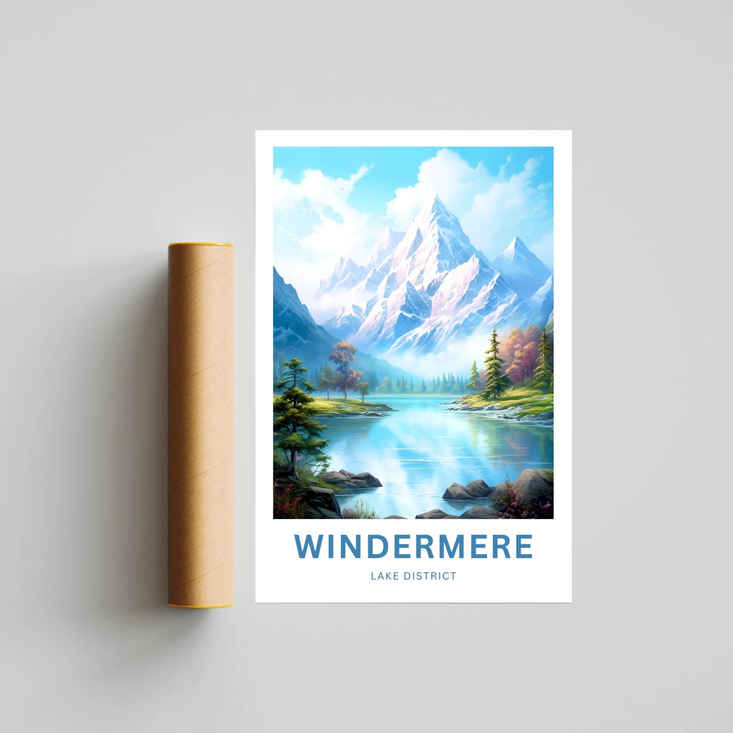 Windermere Lake Travel Poster