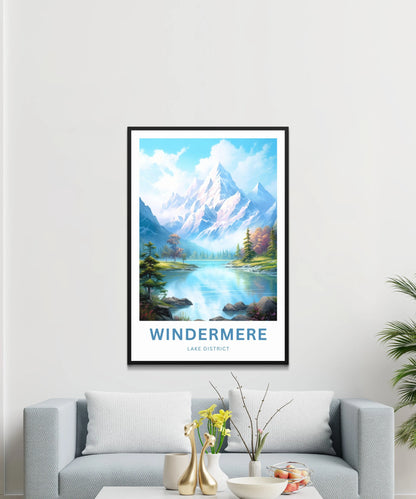 Windermere Lake Travel Poster