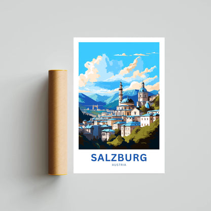 Salzburg Travel Poster