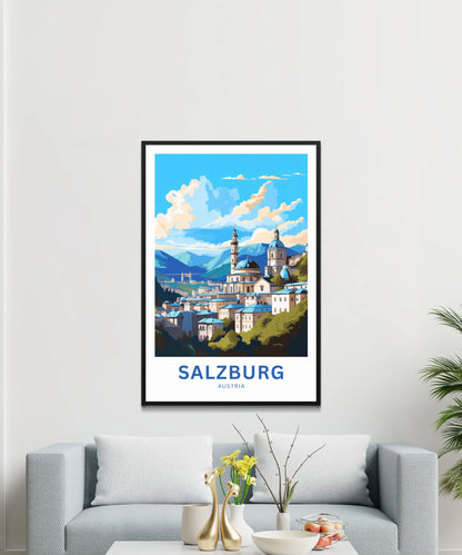 Salzburg Travel Poster