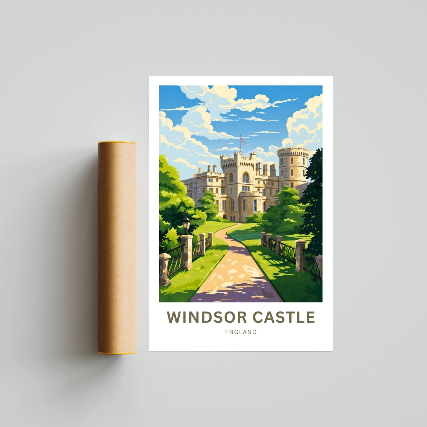 Windsor Castle Travel Poster