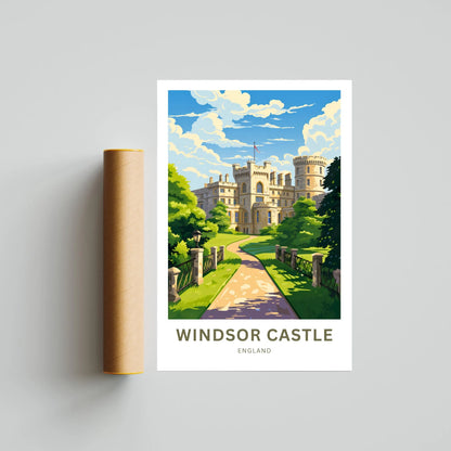 Windsor Castle Travel Poster