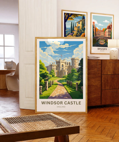 Windsor Castle Travel Poster