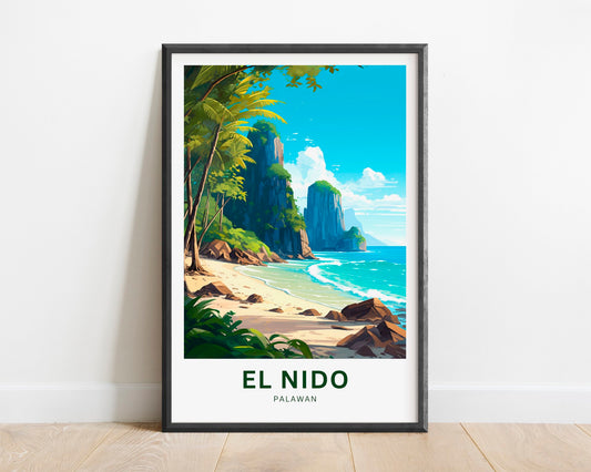 El Nido Travel Poster
