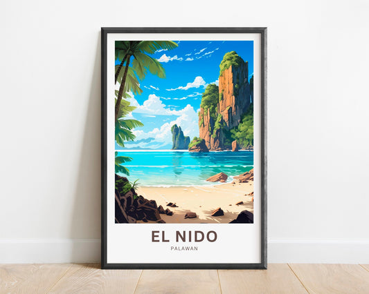 El Nido Travel Poster