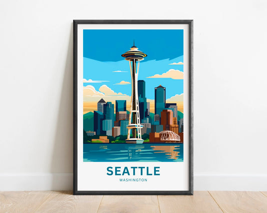 Seattle Travel Poster