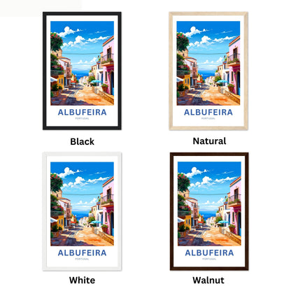 Albufeira Travel Poster - Vibrant Town