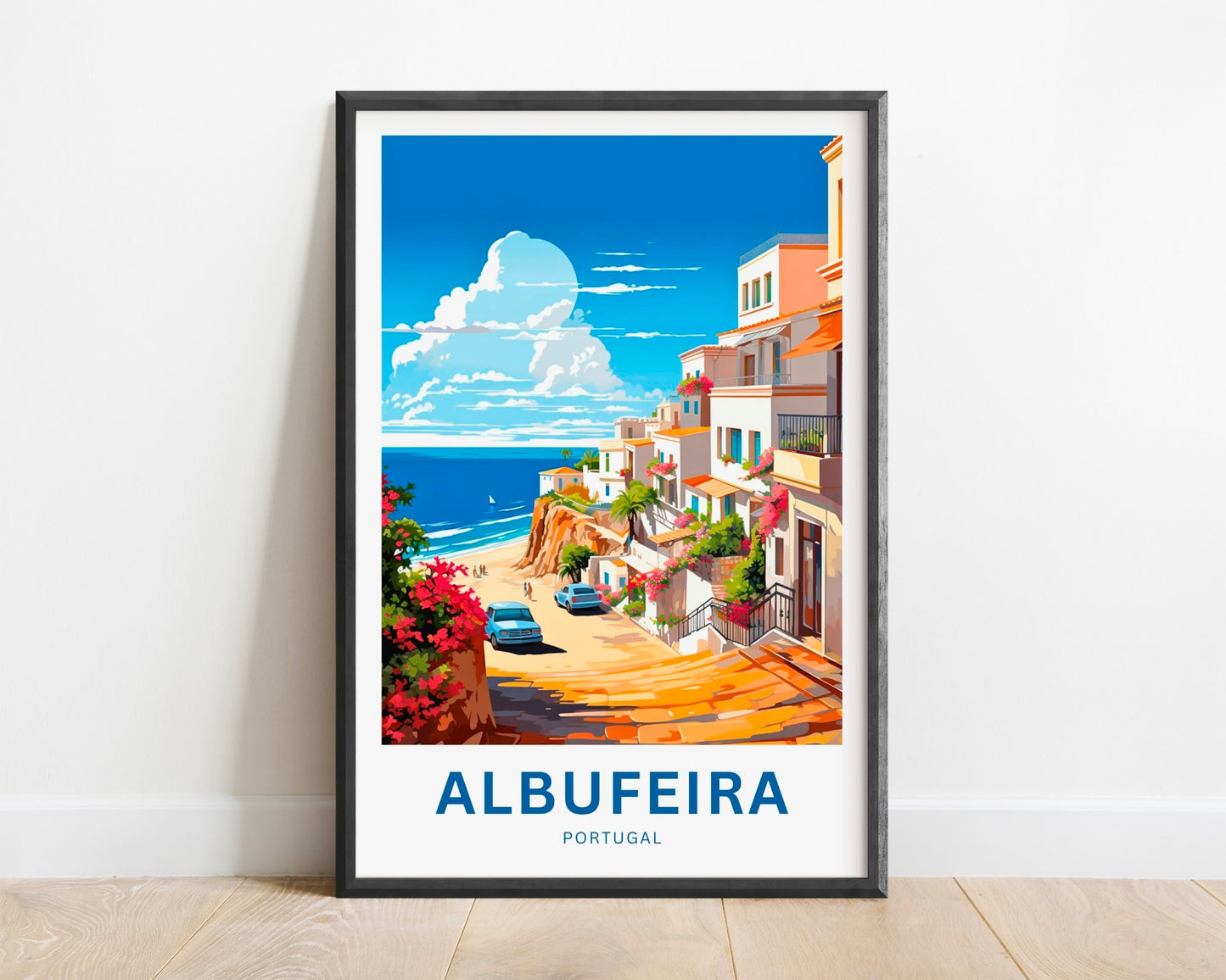 Albufeira Travel Poster - Old Town