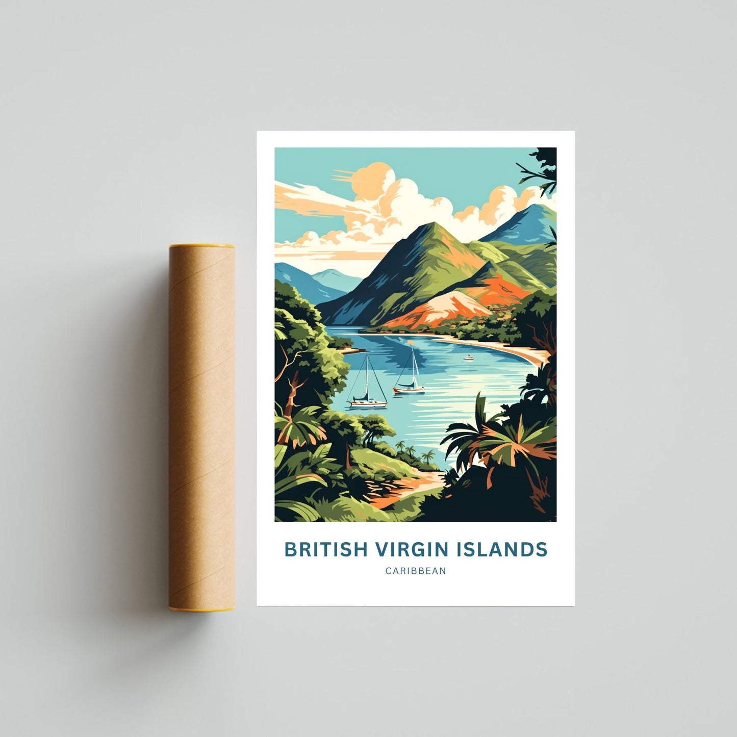 British Virgin Islands Travel Poster
