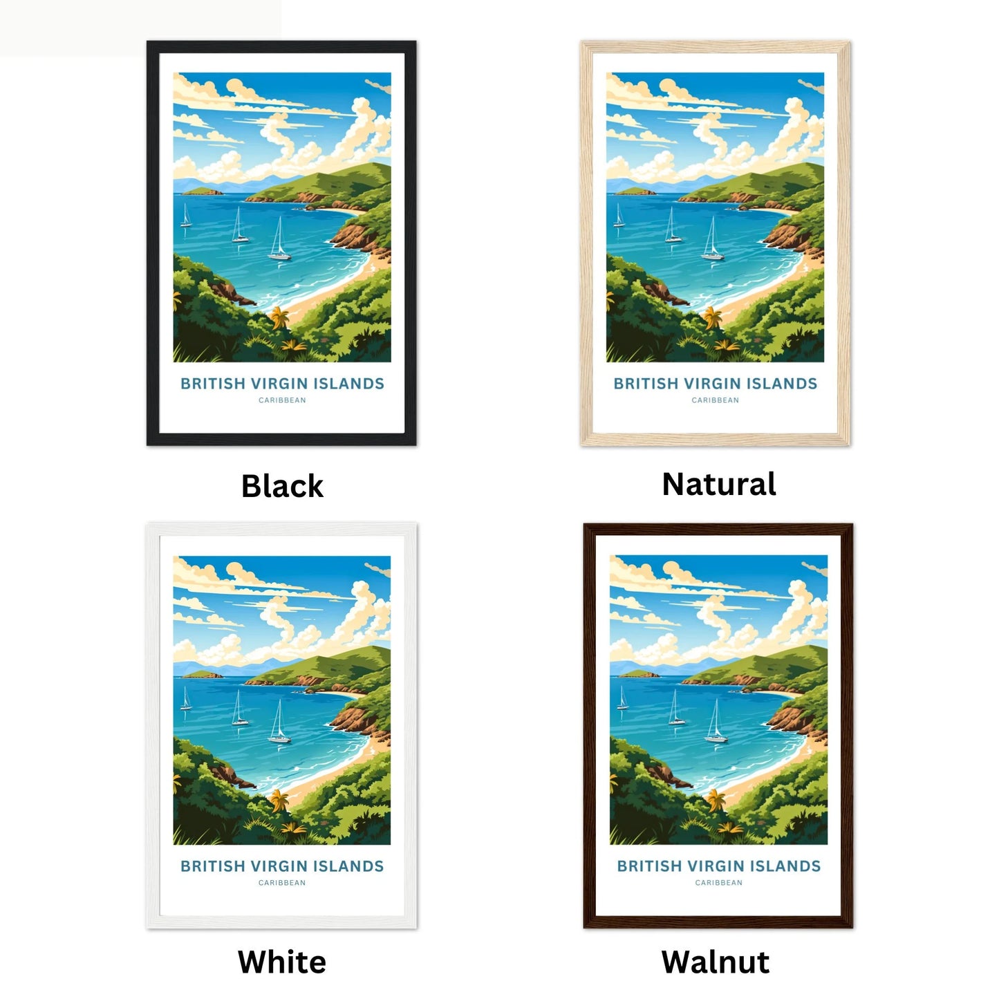 British Virgin Islands Travel Poster