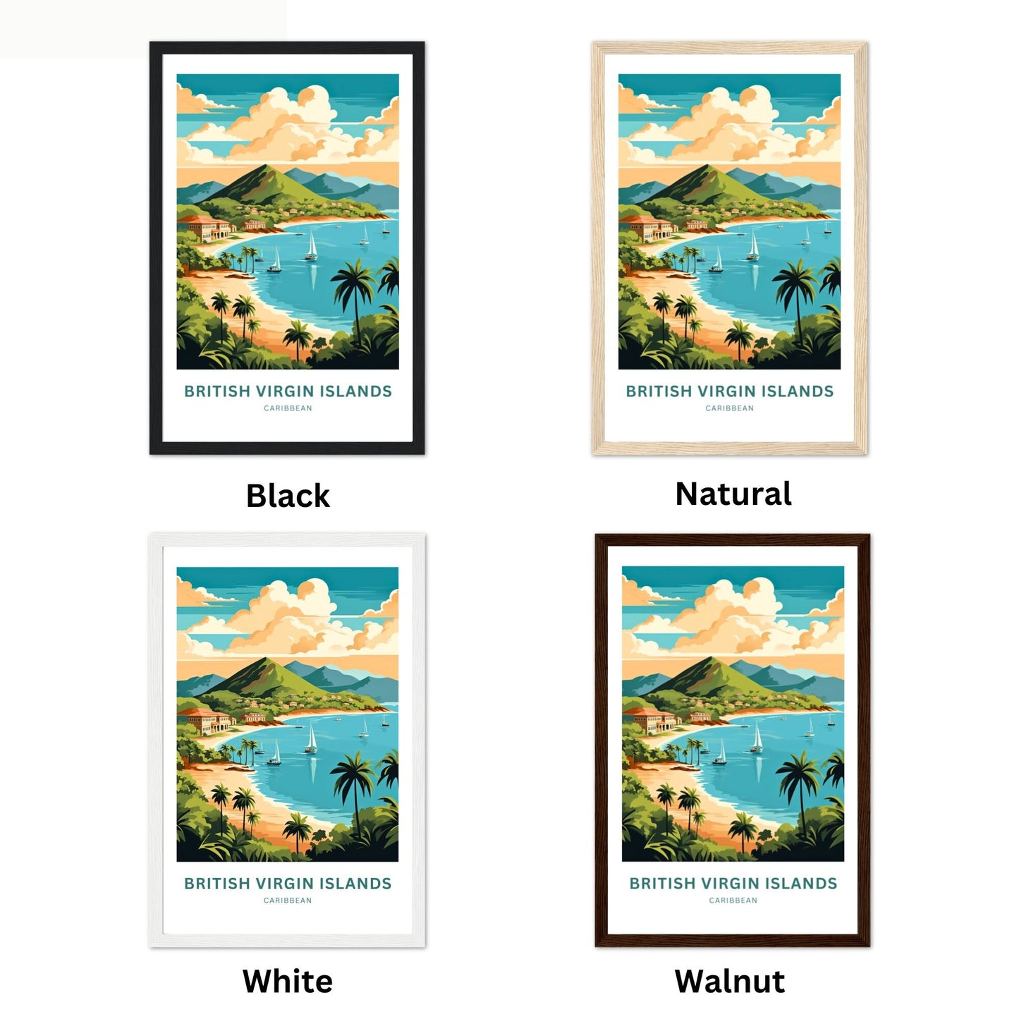 British Virgin Islands Travel Poster