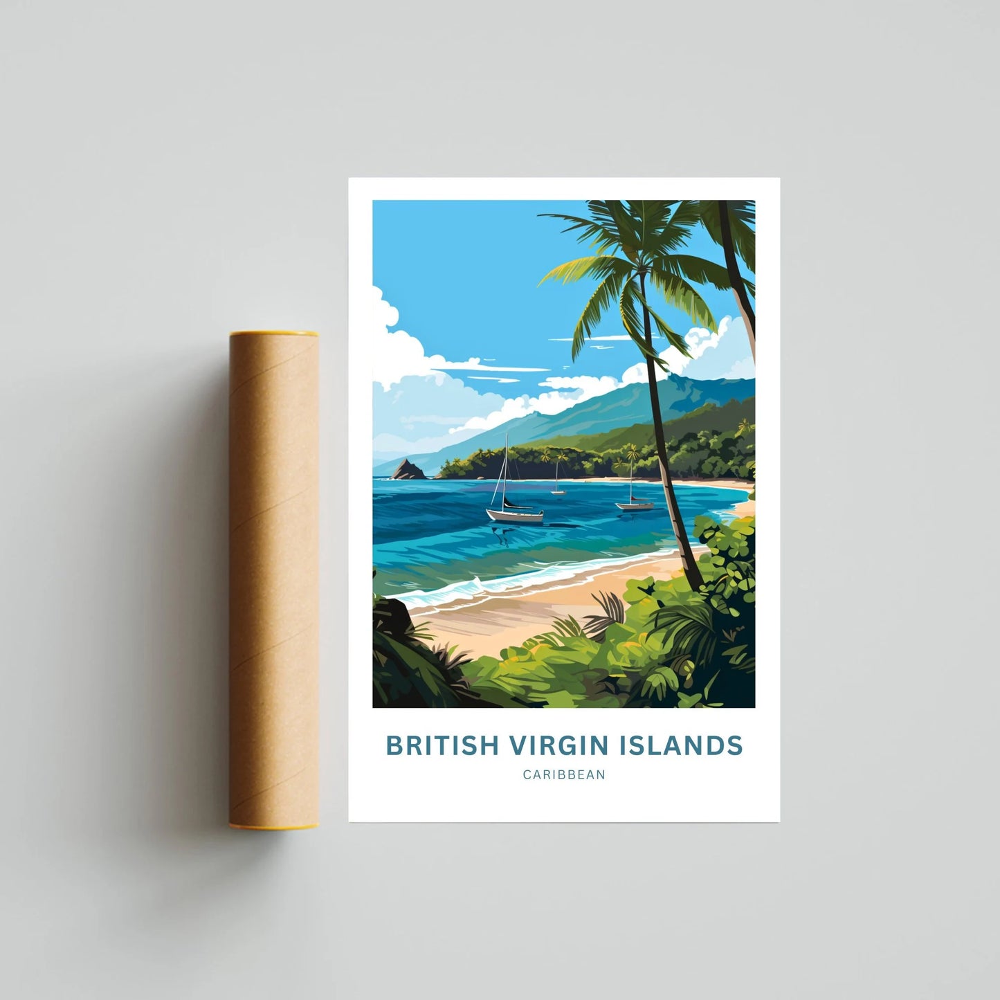 British Virgin Islands Travel Poster