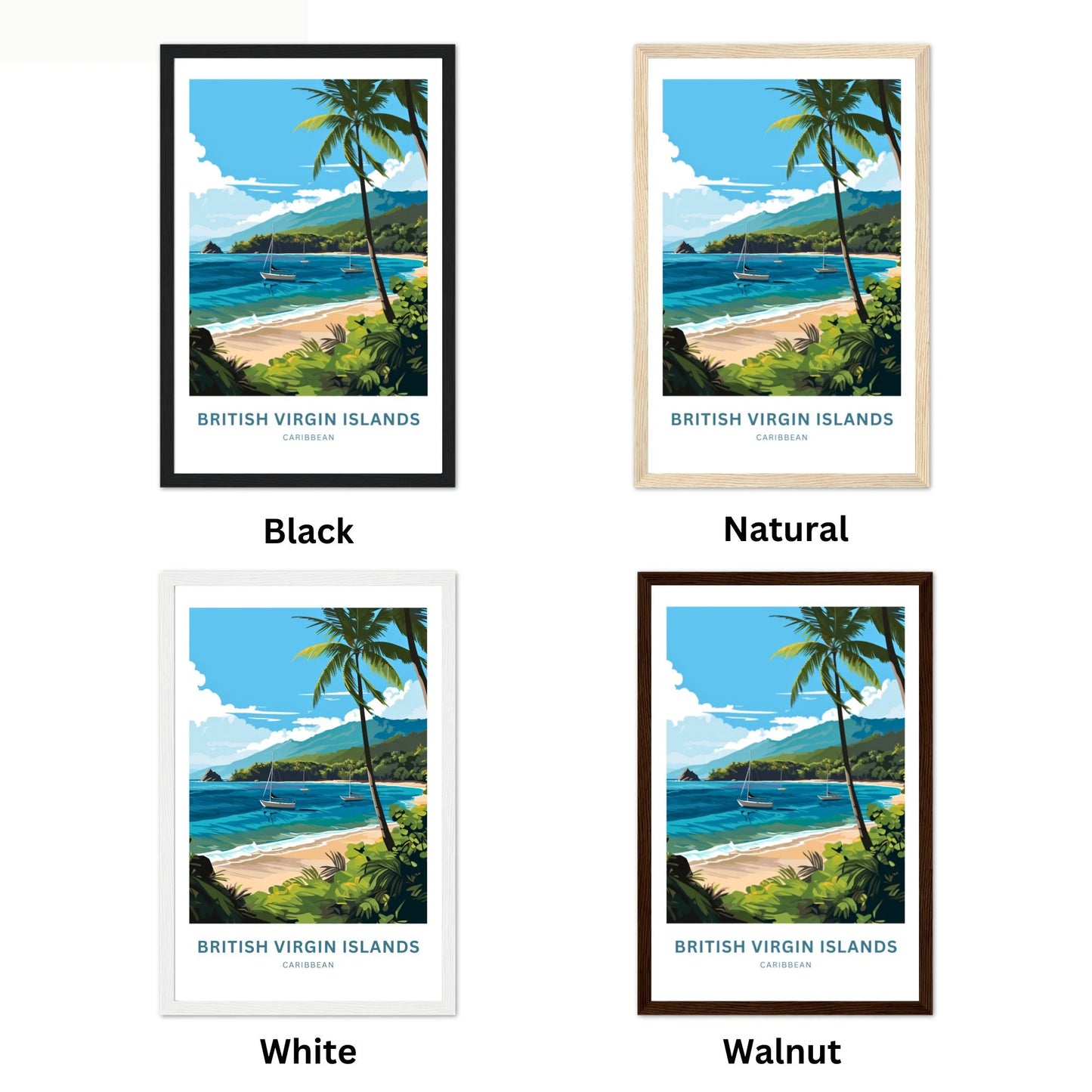 British Virgin Islands Travel Poster