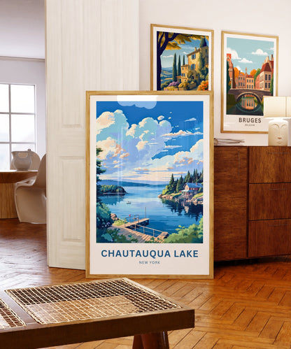 Chautauqua Lake Travel Poster