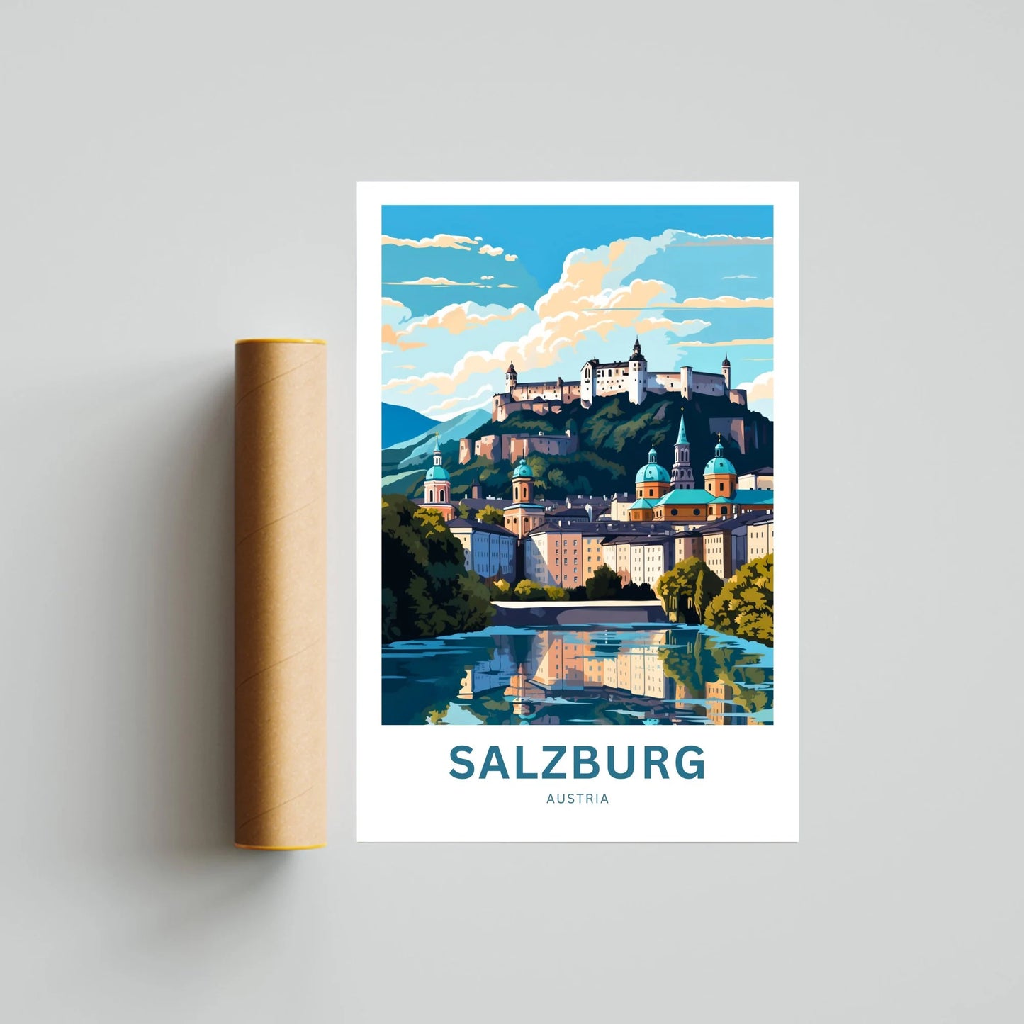 Salzburg Travel Poster