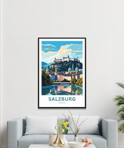 Salzburg Travel Poster