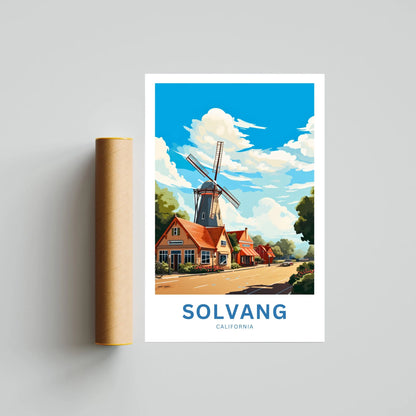 Solvang Travel Poster