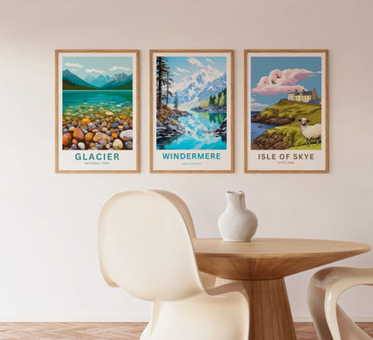 Windermere Lake Travel Poster