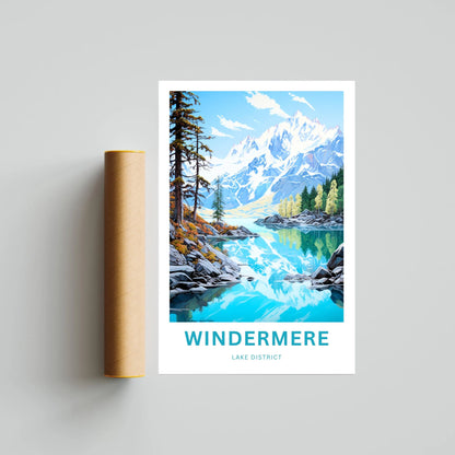 Windermere Lake Travel Poster