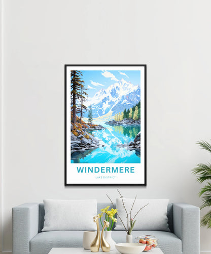 Windermere Lake Travel Poster