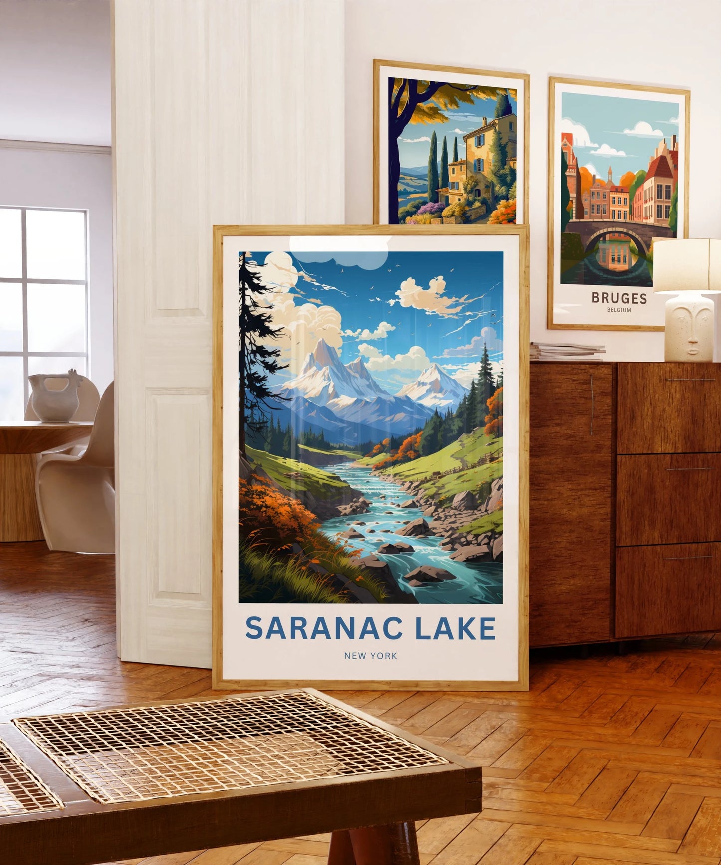 Saranac Lake Travel Poster