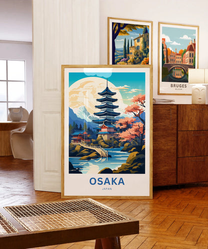 Osaka Travel Poster