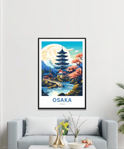 Osaka Travel Poster