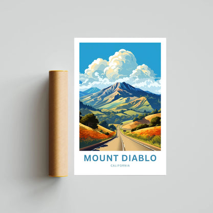 Mount Diablo Travel Poster