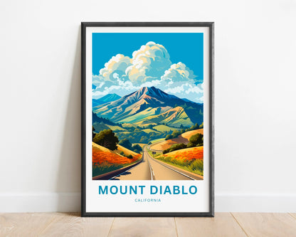 Mount Diablo Travel Poster