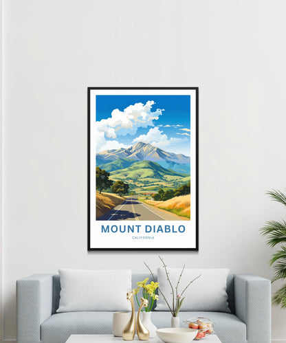 Mount Diablo Travel Poster