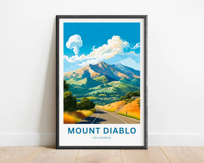 Mount Diablo Travel Poster