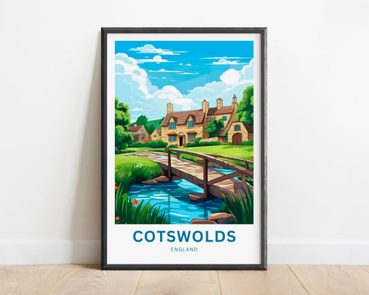 Cotswolds Travel Poster